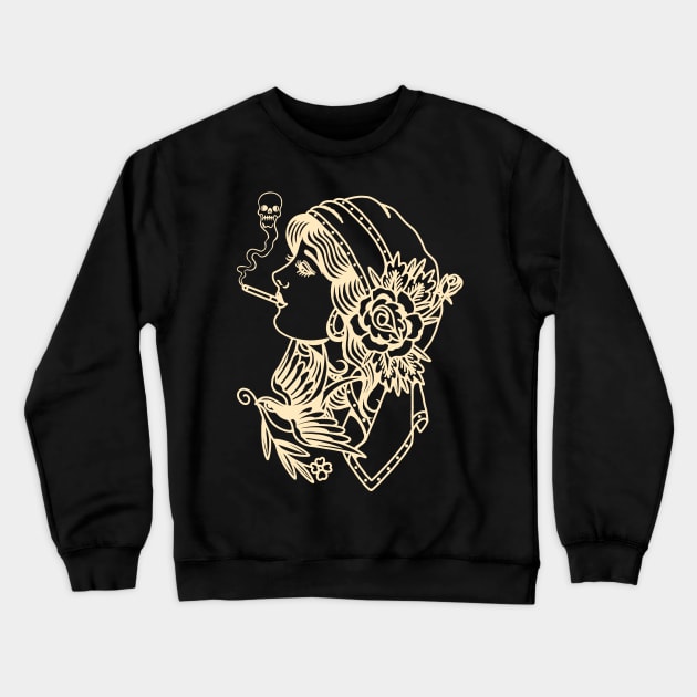 Cigarette Crewneck Sweatshirt by Allotaink